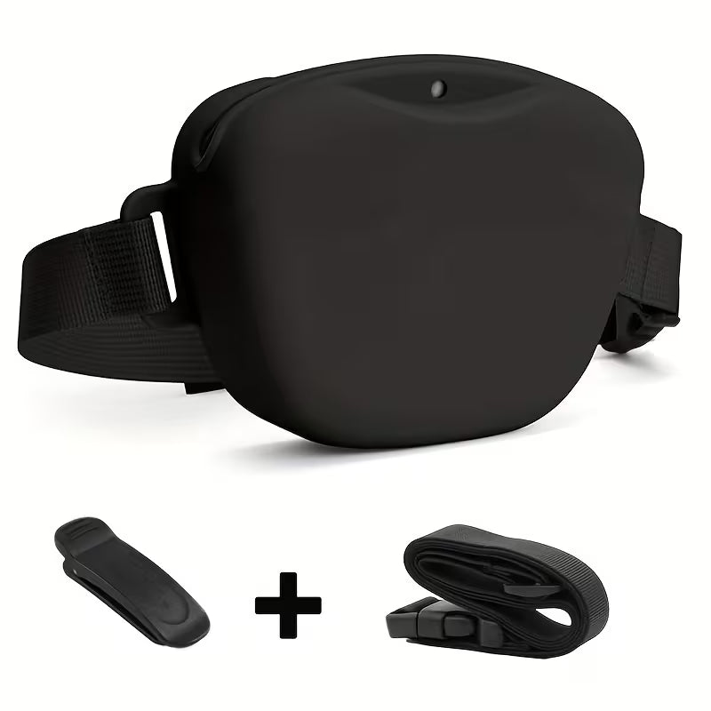 Silikon- Hundesnacktasche inklusive Gürtel