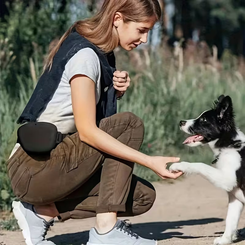 Silikon- Hundesnacktasche inklusive Gürtel